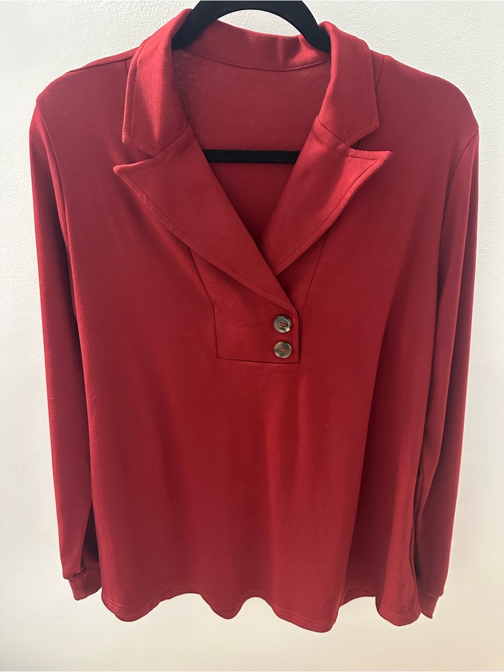 Micoson Long Sleeve Button Top Size XL